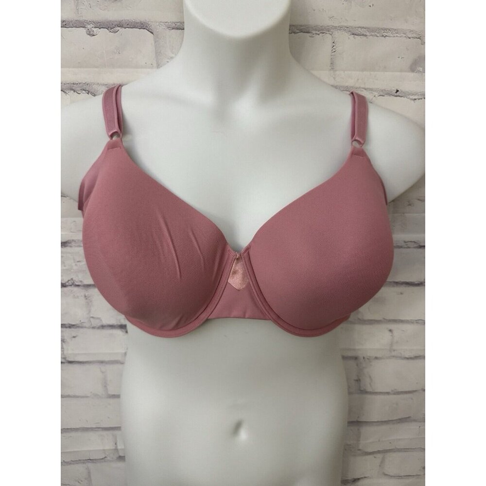 Olga GB0561A Size 42D No Side Effects Contour Underwire Bra Pink Lined